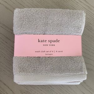 🆕Kate Spade 4pk Washcloth Set